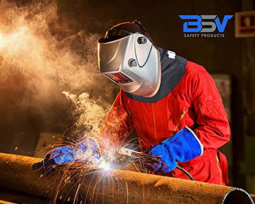 BSV ריתוך XL מגן צוואר- חתך, שריטות ועמידות בחום, מיוצר עם Dupont ™ Kevlar®- מתכת וזכוכית