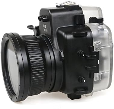 Polaroid SLR צלילה מדורג מדורגת מארז דיור מתחת למים מתחת למים עבור Canon T6s עם עדשת 18-55 ממ