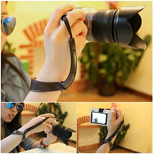 רצועת מצלמה מעור ג ' רפי רצועת יד למצלמות ללא מראה, נקודה וצילום ומצלמות פרו