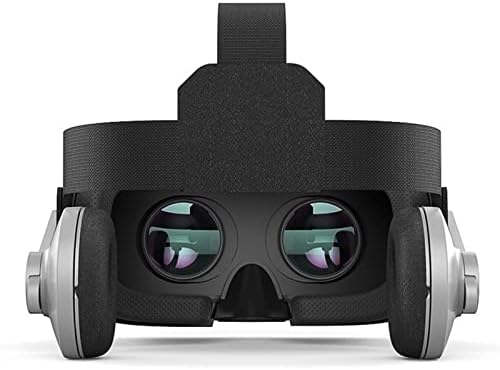 אוזניות Nuopaiplus VR, אוזניות משקפי 3D VR עם אוזניות בגודל 4.7-6.0 אינץ 'טלפונים חכמים קסדת מציאות