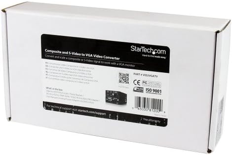 Startech.com Composite ו- S- Video לממיר וידאו VGA - מורכב ל- VGA - וידאו לממיר VGA - וידאו ל- VGA