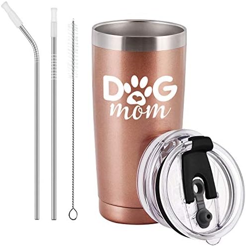 כלב גנגפרוזי אמה טיול כוס מתנות חובבי כלבים לנשים, מתנות כוסות נסיעות מצחיקות ליום האם כלב כלב