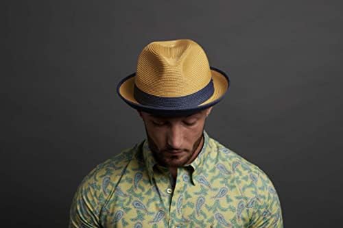 כובע פדורה קש דסמרקה לגברים בקיץ
