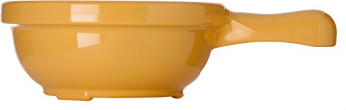 Carlisle Foodservice מוצרים 700622 קערת מרק פלסטיק עם ידית למסעדות, קערה קטנה לבקרת מנות, 7 גרם, צהוב דבש