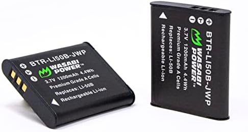 סוללת חשמל ווסאבי ומטען מיקרו USB עבור RICOH PENTAX D-LI92 ו- RICOH PENTAX OPTIO I-10, RZ10, RZ18, WG-1,