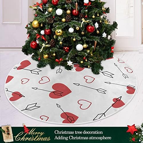 חצאית עץ חג המולד של Oarencol Valentines 36 אינץ