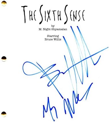 Bruce Willis & M Night Shyamalan חתימה חתומה - Sense Sense Sense Stript Full Script - בלתי