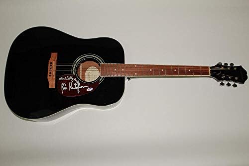 קריס קריסטופרסון חתם על חתימה גיבסון גיטרה אקוסטי אפיפון - Legend PSA