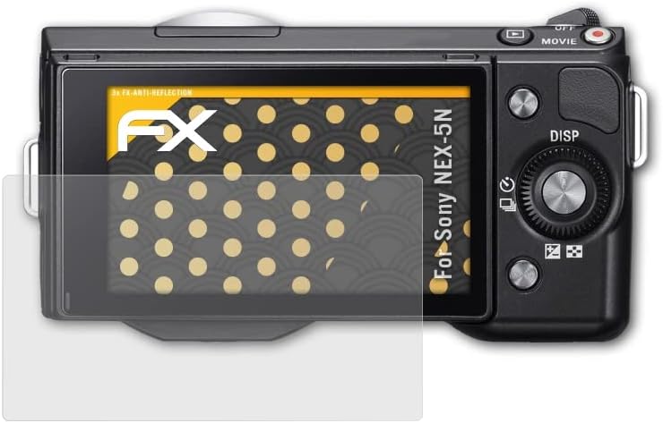 מגן מסך אטפולקס התואם לסרט הגנת המסך של Sony Nex-5N, סרט מגן FX אנטי-רפלקטיבי וסופג זעזועים
