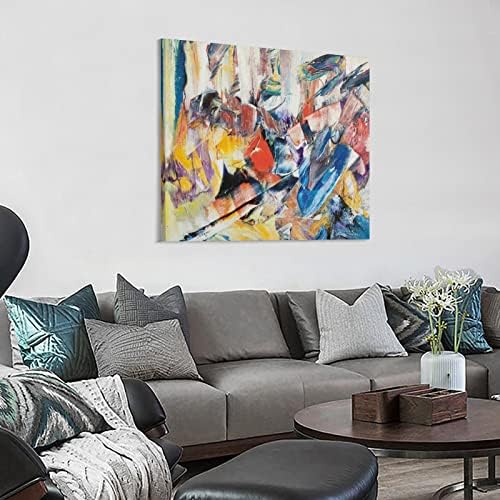 מופשט ארט ציור שמן ספה רקע ציור קיר יצירתי קישוט מינימליסטי מודרני מסדרון סלון חדר שינה 16x16 אינץ '