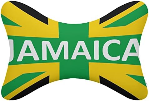 דגל הממלכה הג'מייקנית 2 יחידים כריות צוואר רכב נושם כרית ראש רכב נשימה כרית מושב מכונית נוחה כרית מתאימה
