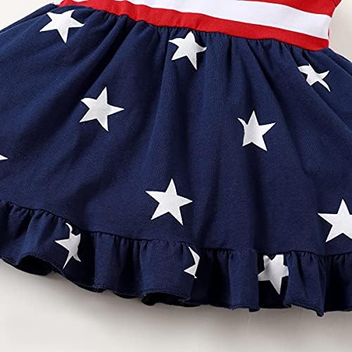 בנות פעוטות ליסמוח בנות תלבושת 4 ביולי תלבושת יום עצמאות שמלת ביגוד לילדים בגדי דגל אמריקאים