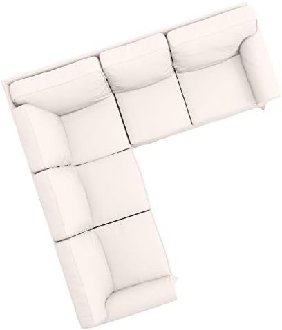 החלפת כיסוי הספה מיוצרת בהתאמה אישית עבור IKEA EKTORP 2 + 2 ספה פינתית חתך. לכסות בלבד! החלפת כיסוי להחליק