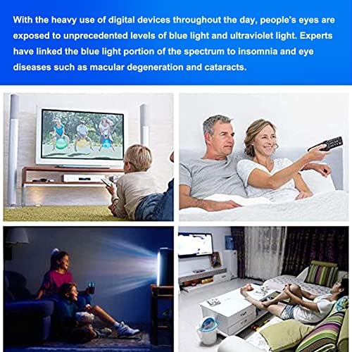Tyrhmy 55 אינץ 'אנטי-בוהק LCD LED סרט טלוויזיה, מגן על מסך אנטי UV, פילטר חוסם אור כחול בין 400 ל 455