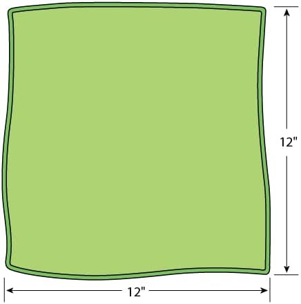 מיקרוורקס 2512-G-DZ מגבת מיקרופייבר, 12 x 12, ירוק