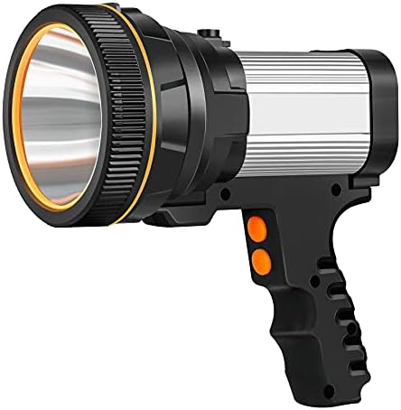 Bigsun 55W Flashlight Blashlight ， 6000 לומן נטען פנס LED ， חיצוני כף יד חיצוני זרקור כף יד 10000mAh