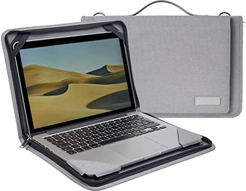 מארז מסנג'ר מחשב נייד אפור של Broonel - תואם ל- ASUS Chromebook Flip CX5 15.6