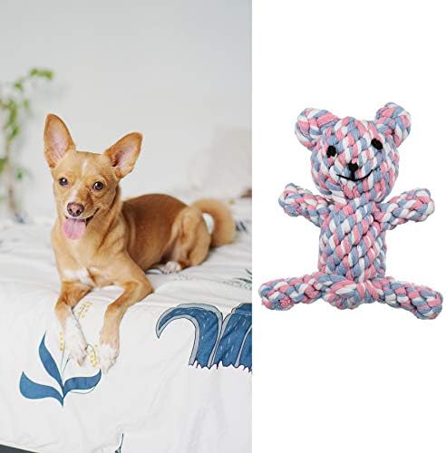 צעצועי כלבלב של Avaner, 1-3 PCS של צעצוע הלעיסה של כלב, צעצועים חבלים מעוותים קשוחים, צעצוע בקיעת שיניים של גורים