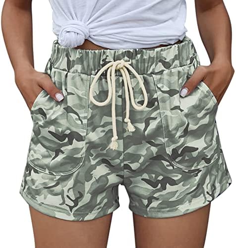 מכנסי נשים קצרים לקיץ מזדמנים מותניים גבוהים מזדמנים נוחים מכנסיים קצרים טניס כדורעף מכנסי טיול קצרים
