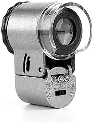 מיני נייד מיקרוסקופ עם אור זום כיס גודל כף יד מיקרוסקופים עבור תכשיטנים העין
