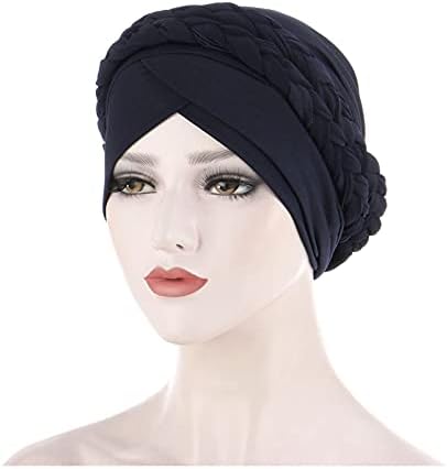 מעוות כפת כובע לנשים מוסלמי לפרוע כיסוי ראש לנשים בוהמי לעטוף טורבן בבאגי מעוות סרטן בארה ' ב