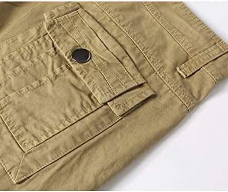 מכנסי מטען של Dongd Mens Camo מכנסיים קצרים רגועים בכושר חיצוני מכנסי מטען כותנה חיצוניים