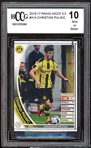 -17 Panini WCCG ​​3.0A14 Christian Pulisic Trookie Card BGS BCCG 10 MINT+