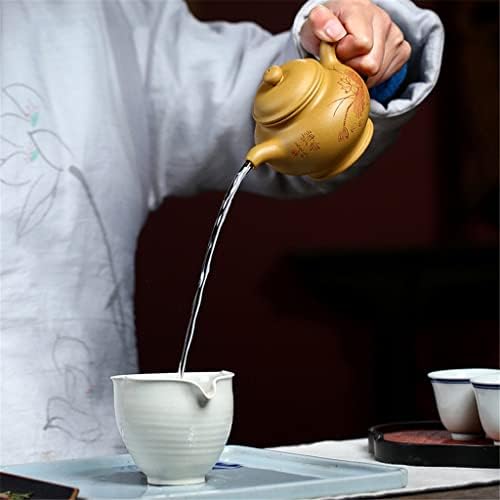 NIDYAYFY סגול חרס קומקומי עפרות בוץ תה פוטל סיני זישה סט מתנות 200 מל