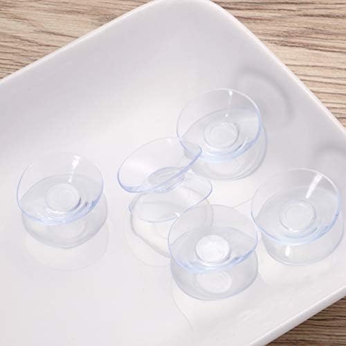 כוס יניקה של Veemoon ווים כוסות יניקה דו צדדיות, 30 ממ PVC שולחן זכוכית פלסטיק שקוף של 30 ממ.