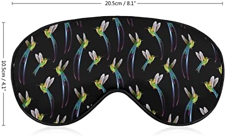 ציפורי יונק יפהפיות מדפיסות מסיכת עיניים אור חוסמת מסכת שינה עם רצועה מתכווננת לטיולים משמרת שינה