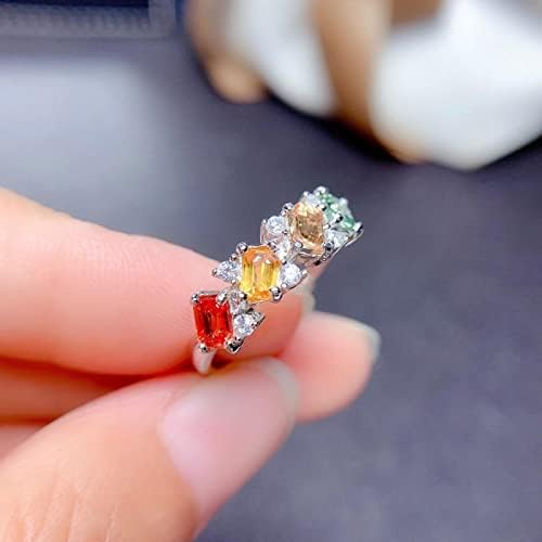 טבעות קרואסון של Wybaxz לנשים טבעת עיצוב פשוטה ומפנקת טבעת טורמלין פתיחה טבעת טבעות מתכווננת לשרף