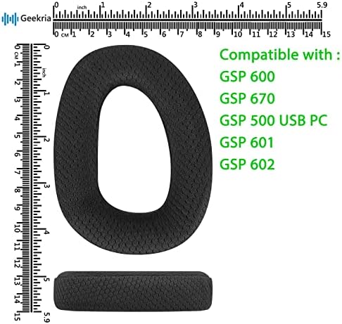 Geekria Comfort Mesh Paidence Extension רפידות אוזניים לסנהייזר GSP 600, GSP 670, GSP 500 Professional,