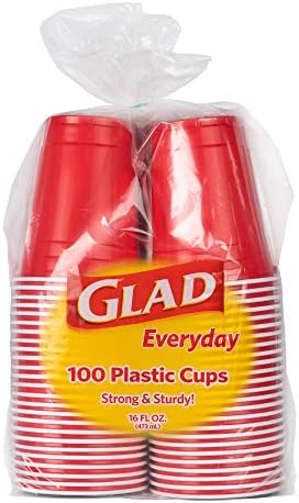 כוסות פלסטיק חד פעמיות שמחות לשימוש יומיומי / כוסות פלסטיק אדומות כוסות מסיבת פלסטיק אדומות חזקות וחזקות
