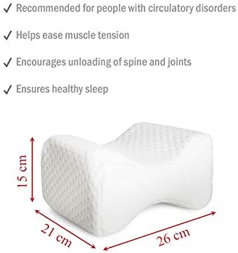 Ambesonne Orthopedic Viscoelastic Pillow Clitow כותנה אורגנית, ריפוד צפיפות גבוהה נשלף תמיכה ארגונומית