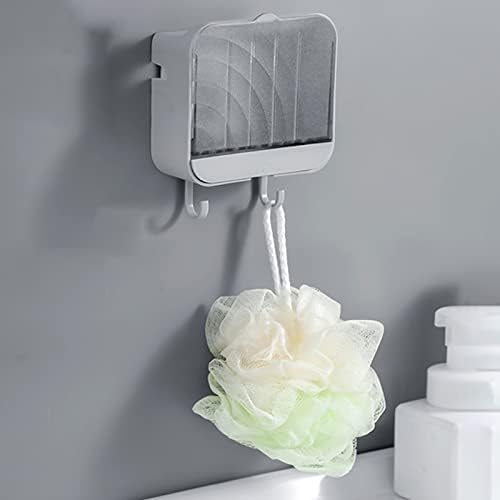 תבשיל סבון סבון סבון אפור קופסת סבון אפור אטום למים קופסת סבון רכובה על קיר, המתאימה לשימוש בחדר אמבטיה,