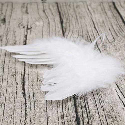 חדש מלאך נוצת כנפי עבור מלאכות 5 חבילה לבן מיני מלאך כנפי, עשה זאת בעצמך מסיבת מתנת קישוט