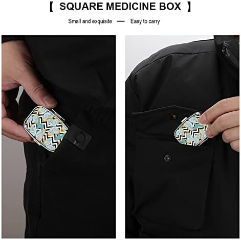 גלולת ארגונית תיבת כחול פרפר גלולת מיכל נייד יומי גלולת מקרה מחזיק רפואת תיבת אחסון 2. 2 * 1.6 אינץ