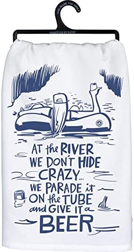 מגבת מטבח-בנהר אנחנו לא מסתירים משוגעים