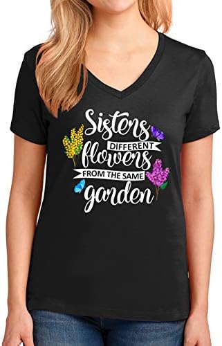 אחיות פרחים שונים מאותה חולצת גן חולצת טריקו