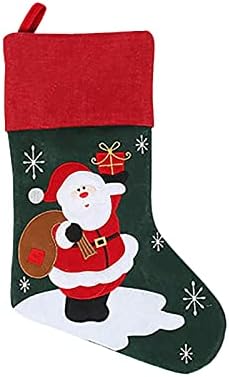 גרבי חג המולד מיני גרביים סנטה קנדי ​​שקית מתנה לקישוטים לעץ חג המולד לוח חלון זכוכית צבוע