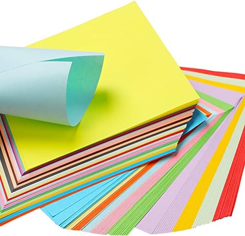 אוריגמי נייר, 200 גיליונות 20 חי צבעים כפול צדדי 6 אינץ כיכר אוריגמי נייר חבילות עבור אומנויות ומלאכות.