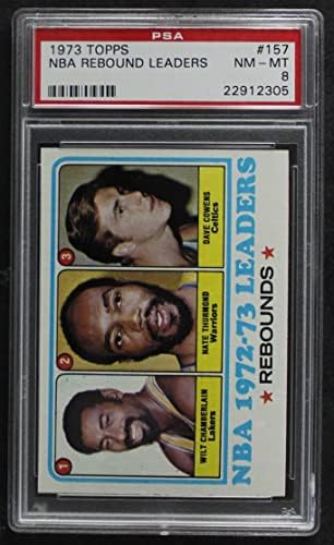 1973 Topps 157 NBA ריבאונדים מנהיגים Wilt Chamberlain/Nate Thurmond/Dave Cowens Los Angeles/Golden