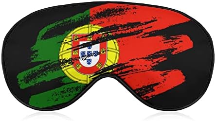 רטרו פורטוגל דגל שינה מסיכת עיניים צל גוון עם רצועה מתכווננת כיסוי עיניים לנסיעת מטוס