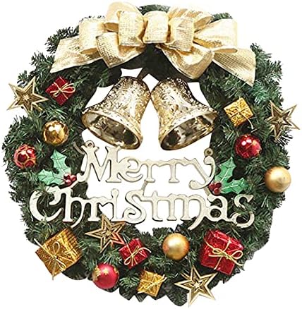 קישוט לחג המולד של XIOS 2022 דלת RATTAN קישוט זר זר חג המולד מעגל תליה לחג המולד קישוט זר ותלוי קישוטים