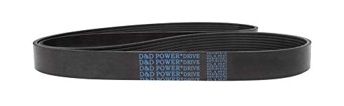 D&D Powerdrive 548K9 Poly V חגורה, 9 רצועות, גומי