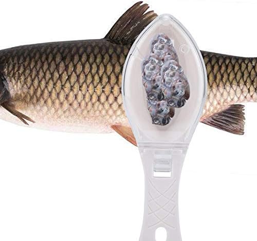 מסיר דגי פלסטיק של יוסו, אין כלי דגים מגרד דגים מגרד דגים, ניקוי מהיר של ערכת ניקוי מברשות עור דגים