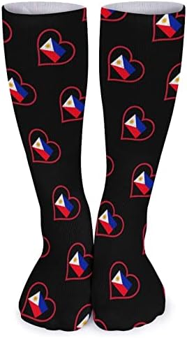 אני אוהב פיליפינים גרבי צינור אדום גרביים גרביים נושמים גרביים אתלטים נושמים חיצוניים ליוניסקס