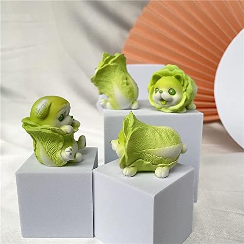 Chdhaltd Miniatures קישוטים לכלבי ירקות, ראש השנה שולחן פסלון צ'יוואווה פסלי שיבה מזכרות לעיצוב הבית