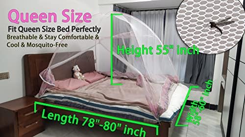 אוהל מיטה מיידי הגדרת פופ תרמיל פוד מיטת חופה וילונות יתושים רשת למיטה מלכה קינג תאום הגנה בגודל מלא