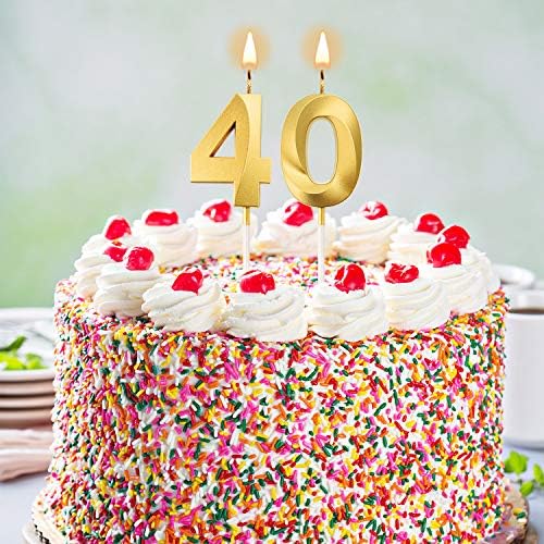 נרות יום הולדת 40 עוגת נרות ספר נרות עוגת יום הולדת שמח קישוט טופר למסיבת יום הולדת לחתונה חגיגת חגיגת